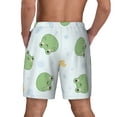 thumbnail image 4 of Haiem Kawaii Frogs Men'S Quick-Dry Swim Trunks: Comfortable Beach Shorts With Mesh Lining And Pockets - Ideal For Swimming And Sunbathing Medium, 4 of 9