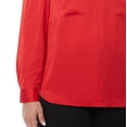 thumbnail image 3 of Jones New York Women's Utility Blouse Red Size 1X, 3 of 3