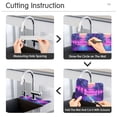 thumbnail image 5 of Yayeee Faucet Mat for Kitchen Sink 14.7" Diatomite Long Splash Guard Pad, Purple Digital Art, 5 of 7