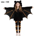 thumbnail image 2 of Disfraz de murciélago polar para niño, disfraz de murciélago volador borroso para niño, prenda exterior superior de calabaza + pantalones, 2 of 5