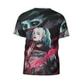 thumbnail image 6 of Joker Harley Quinn T-Shirt for Men Novelty 3D Pritneted Casual Short Sleeve Tees Shirt Summer Street T Shirt Top, 6 of 7