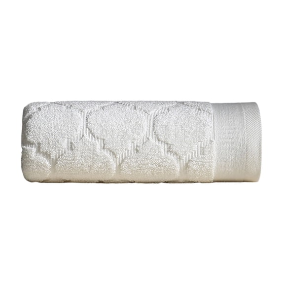 Kyusrd Hand Towels for Bathroom,Cotton Soft Absorbent Decorative Hand Towel for Face Spa Bath Gym Kitchen,White,35x75cm