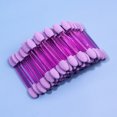 thumbnail image 1 of 50 brochas para sombra de ojos de doble cara, brochas de maquillaje para mujer (púrpura) Likrtyny  Cuidado Belleza, 1 of 5