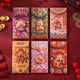 thumbnail image 5 of 6 sobres rojos para el Año Chino | Sobres de regalo de dinero Hong Bao para el Año Lunar | Sobres rojos con estampados dorados | Gran capacidad para efectivo | Fiesta de la Primavera, bodas,, 5 of 9