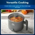 thumbnail image 2 of Elite Gourmet EHPL2500 Grey 1.25qt Noodle Hot Pot, 2 of 5