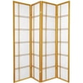 thumbnail image 2 of Legacy Decor Double Cross Shoji 4 Panel Room Divider, 71" Tall, Natural, 2 of 3
