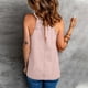 thumbnail image 4 of Gibobby Top de verano para mujer, camiseta Sexy con temperamento, chaleco estampado, camiseta sin mangas con cuello Halter y hombros descubiertos(Rosa,M), 4 of 4