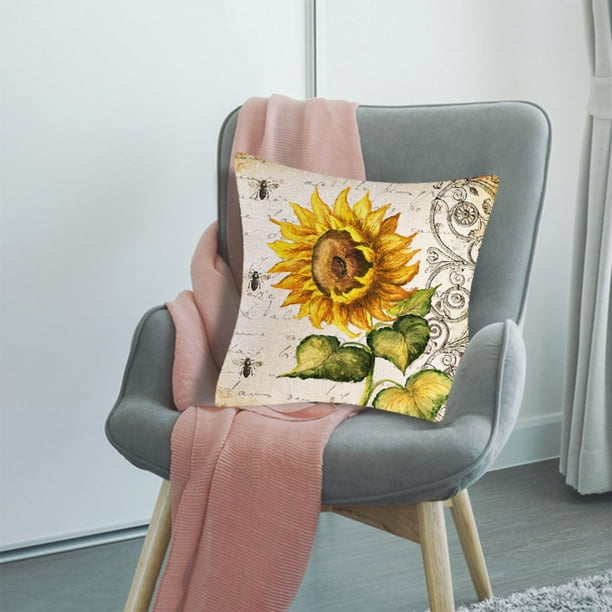 Walmart sunflower pillow sales