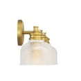 thumbnail image 6 of Trade Winds Lighting 3-Light Bathroom Vanity Light In Natural Brass, 6 of 7