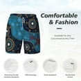 thumbnail image 5 of Balery Bohemian Turtle Mens Swim Trunks Swim Shorts for Men Quick Dry Inseam Beach Shorts with Compression Liner Pocket-X-Large, 5 of 9