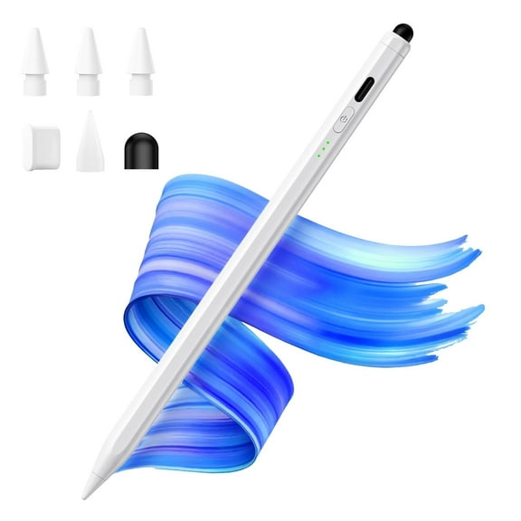 Stylus Pen for iPad (2025-2018), 13 mins Fast Charge Pencil with Tilt Sensitivity and Palm Rejection for iPad A16/10/9/8/7/6, Air 13"/11"/M3/M2, Pro 11"/13"/12.9"
