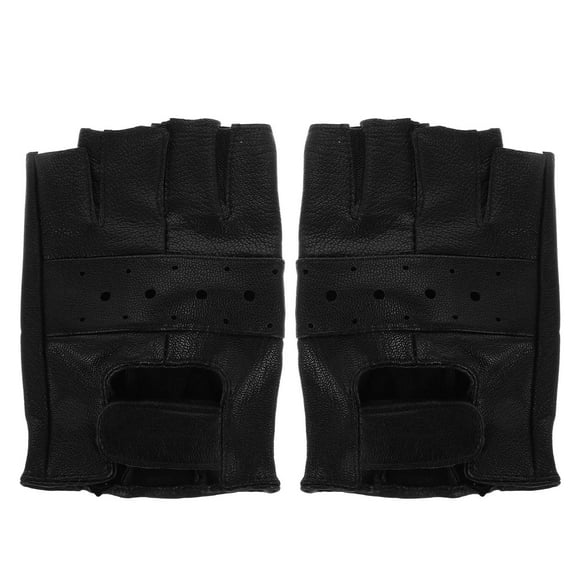 TAILTOSS Motorcycle Riding Gloves 1 Pair for Men with Black Leather and Wear-resistant