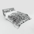 thumbnail image 2 of Ambesonne Winter Bedding Set 4 Pcs, Seasonal Pine Tree Landscape, Queen, Black and White, 2 of 2