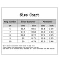 thumbnail image 7 of tasrioml 2Pcs/Set Chain Smooth Surface Wedding Bands Alloy Two-tone Rhinestone Women Rings Charm Jewelry, 7 of 7