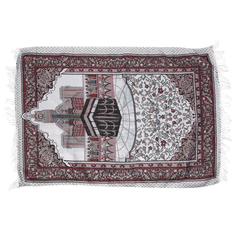 Fosa Prayer Blanket,Portable Prayer Rug Islamic Muslim Kaaba Cotton