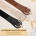 thumbnail image 5 of WHIPPY Women Stretch Wide Belt Gold Buckle Ladies Elastic Waist Belts for Dresses, 5 of 5