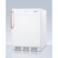 thumbnail image 3 of ADA compliant commercial all-refrigerator for freestanding general purpose use, auto defrost w/lock, copper handle, and white finish, 3 of 4