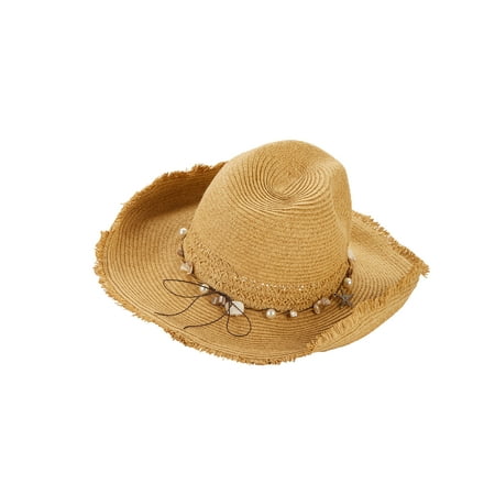 - Women's Shell Trim Cowboy Hat