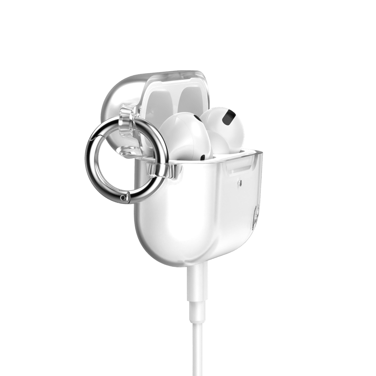 Speck Airpods Pro 2ND GEN Presidio Clear case in Clear/Bright Silver