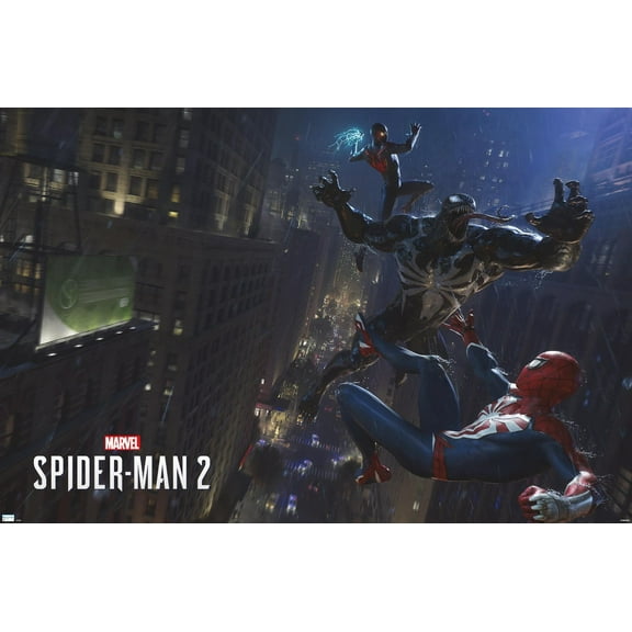 Marvel's Spider-Man 2 - Fight with Venom Wall Poster, 22.375" x 34"