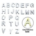thumbnail image 5 of Polished Chrome Door Alphabet A~Z 70mm Self-adhesive Solid House Flat Apartment, 5 of 5