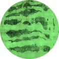 thumbnail image 1 of Ahgly Company Indoor Round Abstract Green Modern Area Rugs, 6' Round, 1 of 4