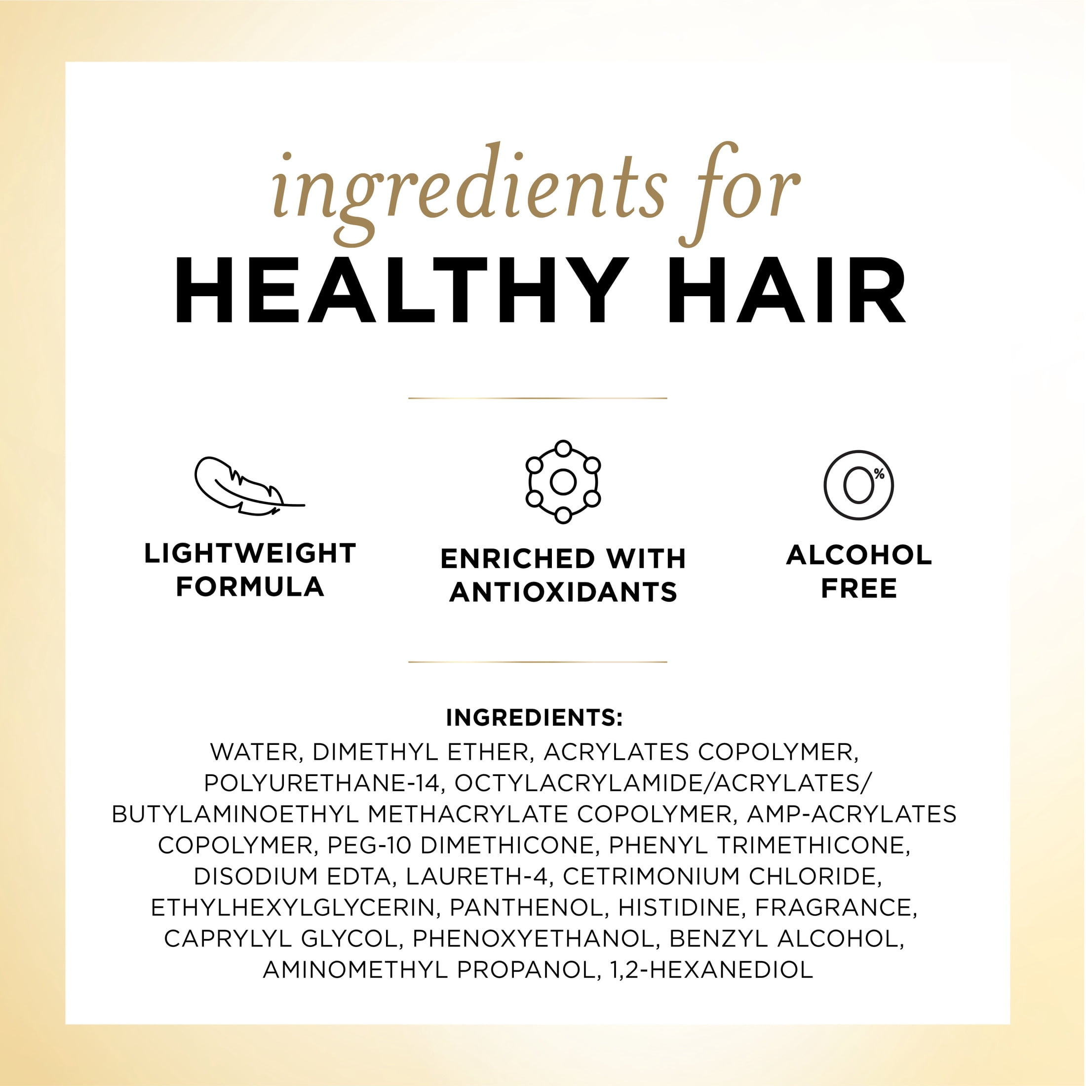 Pantene Flexible Hold Alcohol-Free Hairspray, Level 3, with Pro-Vitamin B5 and Antioxidants, 14 oz