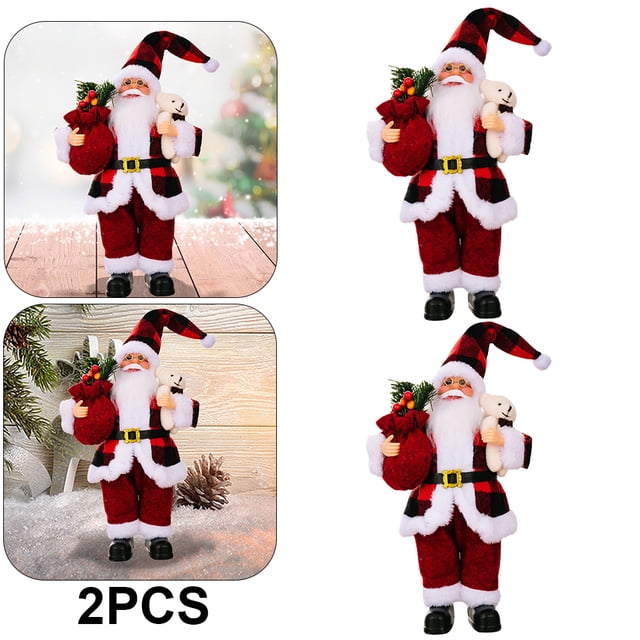 Navideña Papá Noel Regalo Nuevo (rojo) 2 Uds.