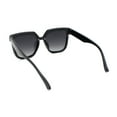 thumbnail image 4 of Girls Child Size Half Rim Rimless Horn Rim Designer Style Sunglasses Black - Smoke, 4 of 4