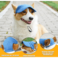 thumbnail image 4 of Dog Baseball Cap Pet Hats with Ear Holes for Small Medium and Large Dogs, Comfortable Pet Sun Hat with Adjustable Strap Red S, 4 of 7