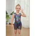 thumbnail image 5 of Gymnastics Leotards for Girls with Shorts Fine Butterfly Flicker Luminescence Biketards Dance Tumbling Outfits 2-8 Years Old, 5 of 6