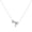 Silver F, variant on Couple Necklace Letter Shape Unisex Alloy Stainless Men Pendant for Gift