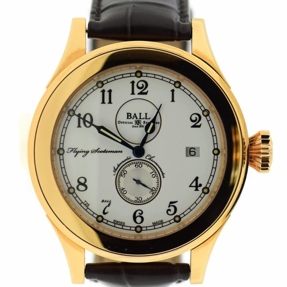 BALL Watch PreOwned Ball Watch Company Trainmaster NM2198D Gold