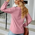thumbnail image 5 of New Order T-Shirt Femme Col Rond Uni Pull Décontracté T-Shirt Haut Manches 1/2 pour Femmes, 5 of 5