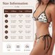 thumbnail image 5 of Fotbe Cow Traje de Baño para Mujer de Dos Piezas – Bikini Sexy de Tirantes Tipo Halter con Diseño Triangular, 5 of 6