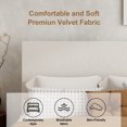 thumbnail image 7 of VIPLOV KIng Size Bed Frame with Headboard, Upholstered Bed Frames,with Enclosed Wood Base, Metal Structure & Wood Slats Support,No Noise, Easy Assembly, Beige, 7 of 7