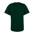 thumbnail image 4 of ’s Street Solid Button Front Shirt – Casual Oversized Poplin Top, 4 of 5