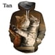 thumbnail image 3 of Sudadera con capucha con estampado de gato bonito para hombres y mujeres, sudaderas casuales divertidas con gatos, sudaderas, tops de ropa de calle, sudaderas de mujer, 3 of 5