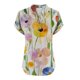 thumbnail image 5 of Vestidos Casuales Para Mujer, Blusas De Mujer De Moda Camiseta informal de manga corta con cuello en V y botones para mujer, 5 of 5