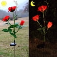 thumbnail image 2 of Solar Garden Rose Light, Solar Powered Garden Flower Lights,Waterproof, 2 of 6
