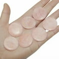 thumbnail image 2 of EOEMY 7Pc/Set Natural Crystal Engraved Palm Stone Round Magic Archangel Amulet Healing-Rose Quartz, 2 of 2