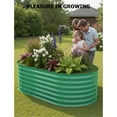 thumbnail image 4 of EDTara Oval Raised Garden Bed - Galvanized Steel Planter with Open-Bottom for Vegetables and Trees, 4 of 8