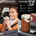 thumbnail image 5 of Leopard Print 30oz Handheld Travel Tumbler with Handle – Double Wall Stainless Steel Insulated Cup, Flip Straw Lid, Leak-Proof & BPA-Free for Hot and Cold Drinks – Durable Coffee & Juice Mug, 5 of 6