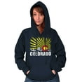 thumbnail image 3 of Colorado Mountain Pride CO State Flag Unisex Plus Fleece Graphic Hoodie Brisco Brands 3X, 3 of 4