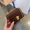 thumbnail image 2 of Bolsa Elegante Frauen Pure Mini Umhängetasche Lederkette Umhängetasche (Braun) Likrtyny Para Estrenar, 2 of 9