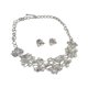 thumbnail image 4 of Sonducket Collar de mujer exquisito cristal perla moda pendiente decorativo novias joyería Kit boda compromiso oro Ropa, zapatos y accesorios Miscelánea Plata Sonducket AP011541-02, 4 of 6