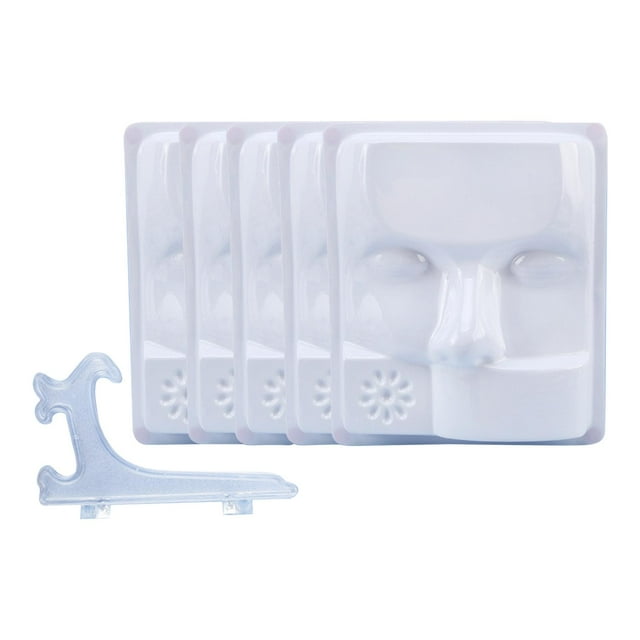 Bandeja de pestañas Zulema adhesivo profesional 5 piezas blanca Extensión de pestañas