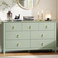 thumbnail image 1 of Ourlova Commode Cannelée 54 Pouces de Large Armoire Organisatrice de Rangement pour Salon Couloir Entrée Vert, 1 of 7