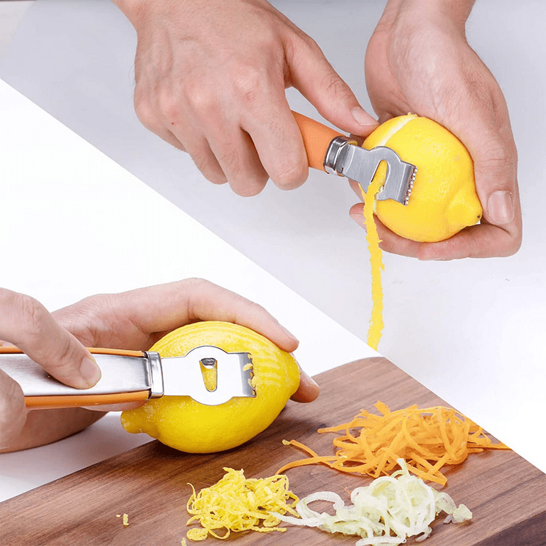 Lemon Tool for Kitchen - CitrusTool with Channel Knife，Citrus Peeler for  Cocktails