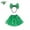 B, variant on TERGAYEE St. Patrick's Day Party Costume Accessories Set -Tutu Skirt, Bow Tie Headband(Adult) Holiday Decor